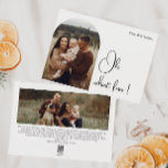 Cartão De Festividades Arch Modern Boho Oh Que Foto Divertida<br><div class="desc">Celebre a alegria da temporada com este moderno boho, oh, que divertido cartão de duas fotos. O script editável exclusivo e chic cria um toque de charme e individualidade. Seu simples, elegante design preto-e-branco, com um quadro clássico de arco boêmico, evoca um humilde ambiente de inverno. A fonte festiva mínima...</div>