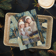 Arco de Foto de Natal Personalizado Floresta Moder