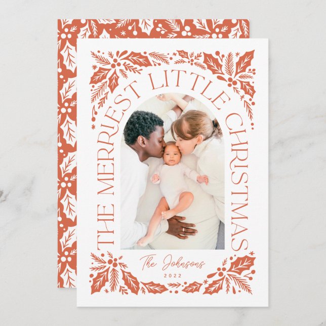 Cartão De Festividades Arco de Fotos Vermelho Natalino | O Natal Mais Ale (Frente/Verso)