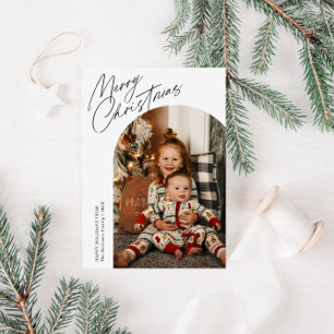 Cartão De Festividades arco de natal de roteiro fino 