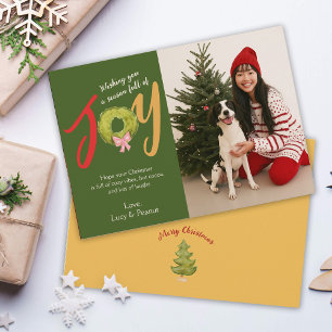 Cartão De Festividades Arco de Natal Joy Wreath