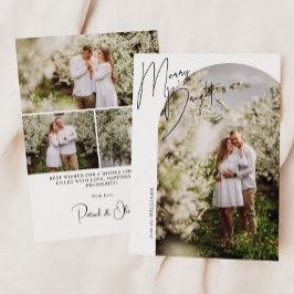 Cartão De Festividades Arco de Script Merry + Bright Foto