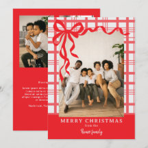 Arco Elegante e Xadrez Natal Foto Personalizada