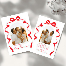 Cartão De Festividades Arco moderno Foto Feliz Arco de Natal