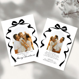 Cartão De Festividades Arco moderno Foto Feliz Arco de Natal