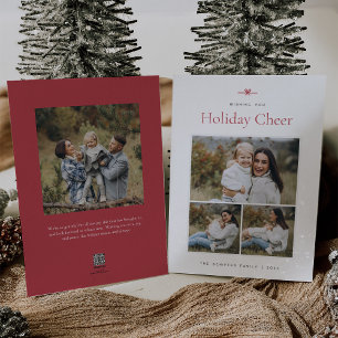 Cartão De Festividades Arco moderno Foto mínima simples 3