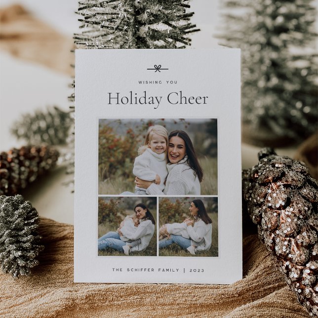 Cartão De Festividades Arco moderno | Foto mínima simples 3 (Criador carregado)