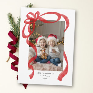 Cartão De Festividades Arco Vermelho Caprichoso Simples Foto Família Nata