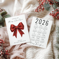 Arco Vermelho com Largura 2026 Calendário Feliz Na