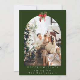 Cartão De Festividades Arco Vermelho do Arco Fotográfico Natal 1