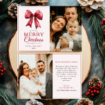 Cartão De Festividades Arco Vermelho Moderno Feliz Foto de Natal<br><div class="desc">Envie desejos de feriado com o Cartão de Férias de Natal Feliz do Arco Vermelho Moderno! Esta carta festiva apresenta uma paleta clássica de cor vermelha e verde com sotaque de arco, fazer uma combinação perfeita de elegância moderna e tradição de feriados. Personalize-o com uma foto da família favorita para...</div>