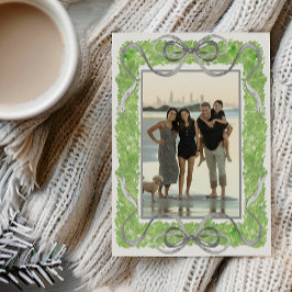 Cartão De Festividades Arcos de Cinzas de Aquarela e Foto Tópica de Garla