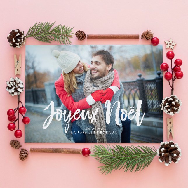 Cartão De Festividades Arcos festivos Joyeux Noël (Criador carregado)