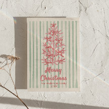 Arcos Verdes Rosa Vintage Não Foto de Natal em Árv