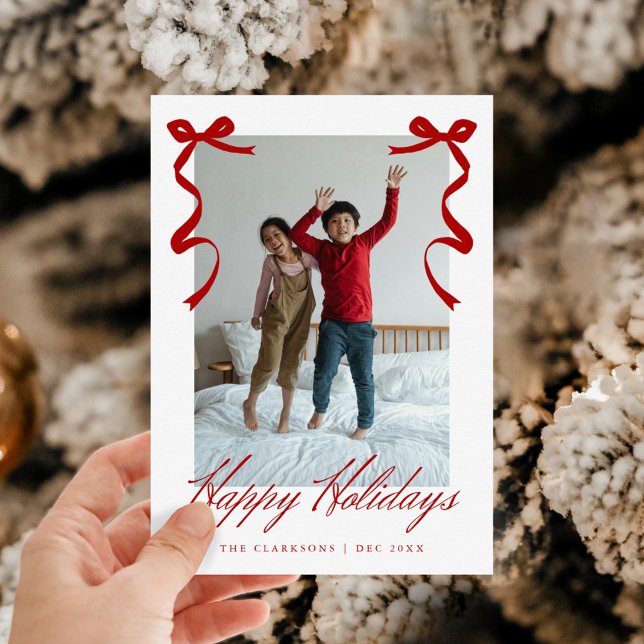 Cartão De Festividades Arcos Whimsical Desenhados na Mão Vermelha (Criador carregado)