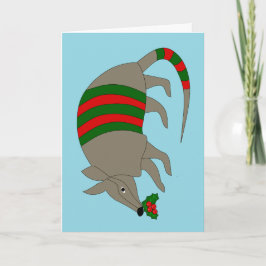 Cartão De Festividades Armadillo Christmas Card
