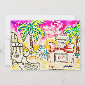 Cartão De Festividades Art de praia