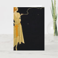 Art Deco Fumar Cigarro