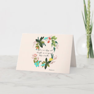 Cartão De Festividades Arte Cristã inspiradora - Salmo 46:1