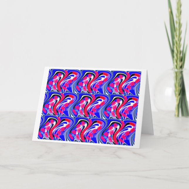 Cartão De Festividades Arte cristalina (Frente)