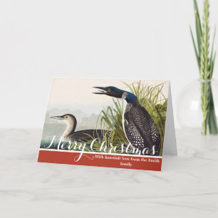 Cartão De Festividades Arte da Natureza do Pássaro Mergulhão-comum de Aud