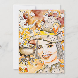 Cartão De Festividades Arte das bruxas do Halloween