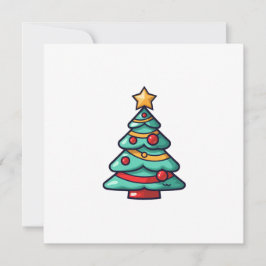 Cartão De Festividades Arte de Árvore de Natal decorável