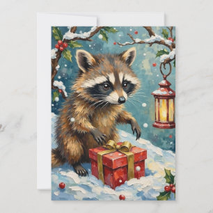 Cartão De Festividades Arte de Caixa de Presente de Natal Abrindo Guaxini