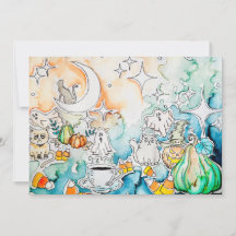 Arte de Gatinho de Halloween