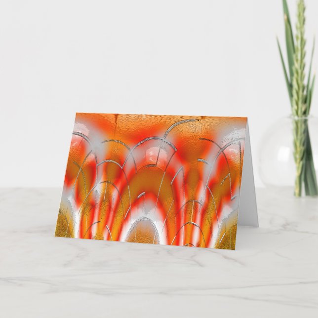 Cartão De Festividades Arte de gelo quebrando (Frente)