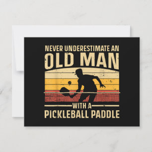 Cartão De Festividades Arte De Pickleball legal Para Homens Mulheres Pick
