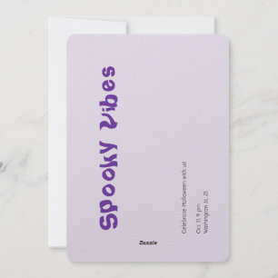 Cartão De Festividades Arte de tipografia roxa mágica e divertida para o 