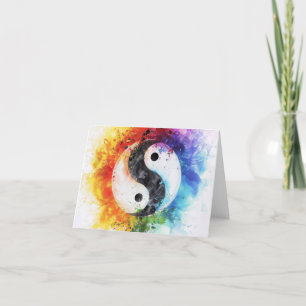 Cartão De Festividades Arte Digital Yin Yang