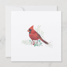 Cartão De Festividades Arte do Cardinal de Feriado