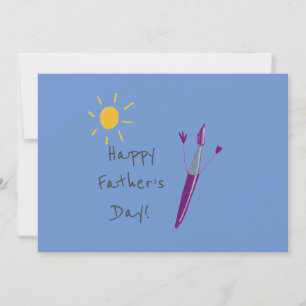 Cartão De Festividades Arte do seu filho para o Dia dos Pais