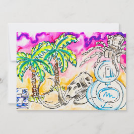 Cartão De Festividades Arte esquisita