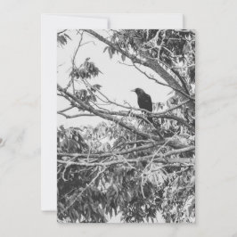 Cartão De Festividades arte gótica americana estilizada de alto contraste