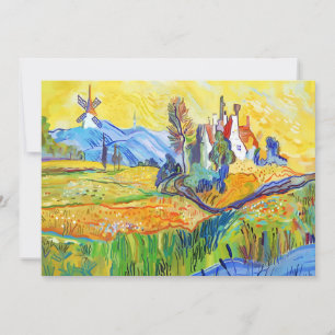 Cartão De Festividades Arte Impressionista Moderna de Verão na Provença
