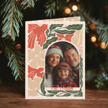 Arte Popular Vermelha e Verde Dobrável 2 Fotos