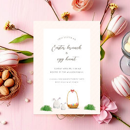 Cartão De Festividades Arte por Aquarela de Páscoa de Ovo de Páscoa Brunc