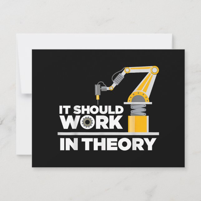 Cartão De Festividades Arte Robótica Engraçada Para Homens Crianças Robót (Frente)