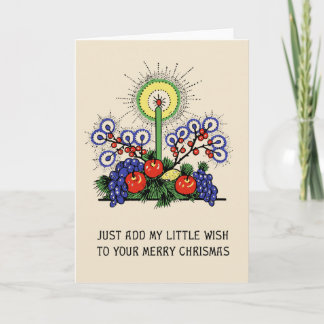 Cartão De Festividades Artes & cumprimento do Natal do estilo da missão