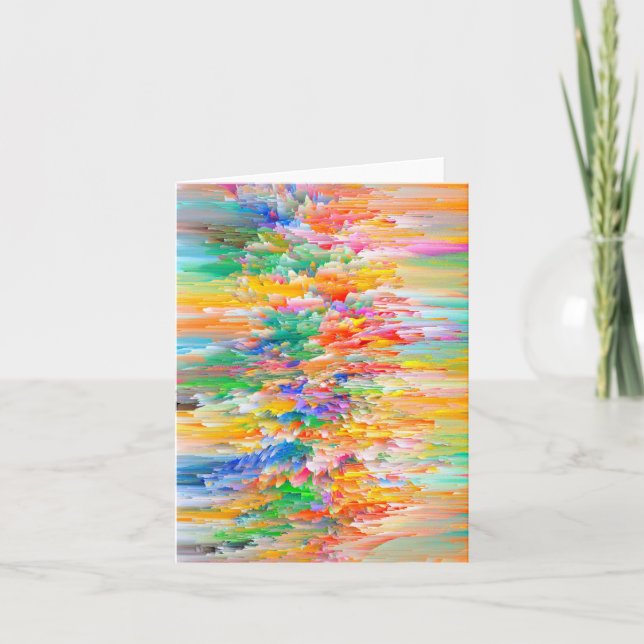 Cartão De Festividades Artista do Autismo Candy Waters (Frente)