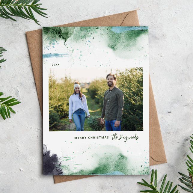 Cartão De Festividades Artsy Felry Foto de Natal (Criador carregado)