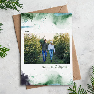 Cartão De Festividades Artsy Peace and Joy Photo