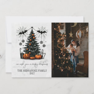 Cartão De Festividades Árvore de Abóbora de Férias