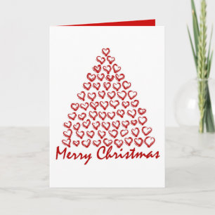 Cartão De Festividades Árvore de amor do Natal