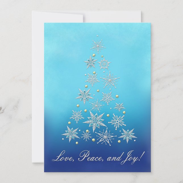 Cartão De Festividades Árvore de estrelas (Frente)