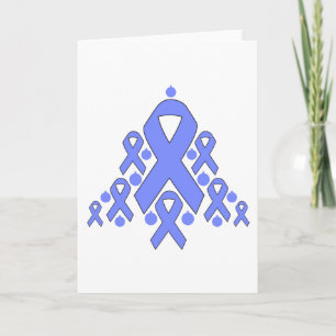 Cartão De Festividades Árvore de Fita de Natal do Cancer de estômago