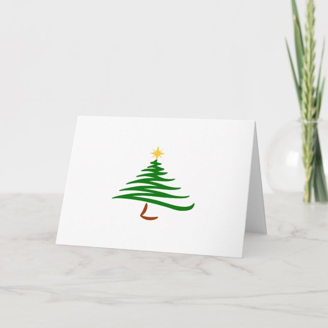 Cartão De Festividades Árvore de Natal (Frente)
